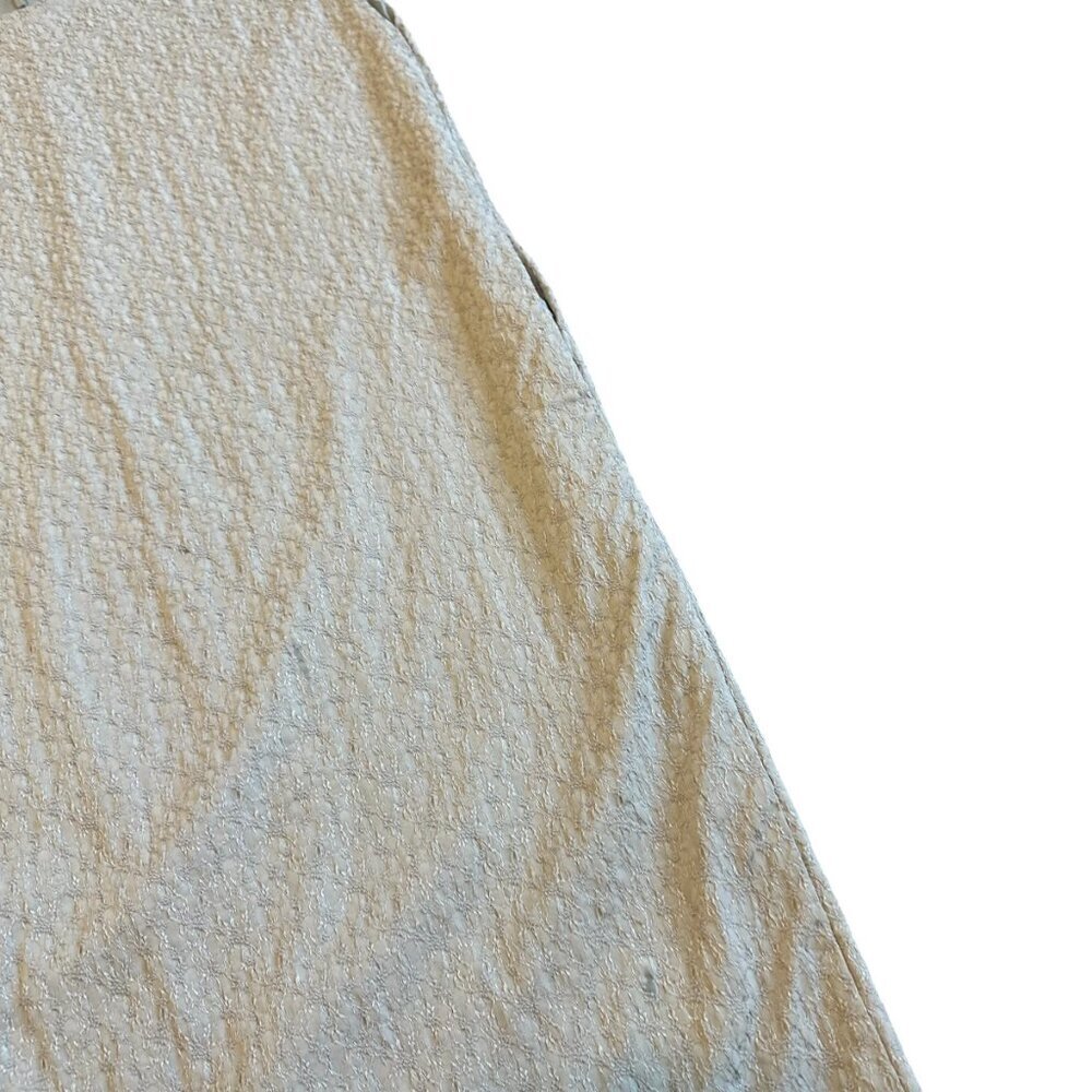 MM Lafleur Grey Sleeveless Textured Shift Dress Crew Neck Size Medium Women's - Picture 4 of 11